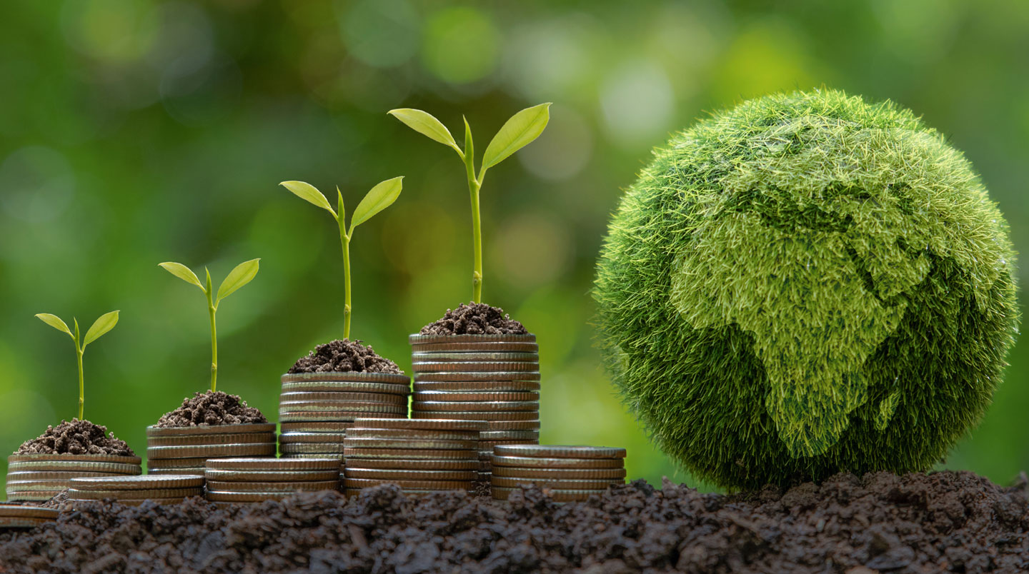 Conseiller en financement public discutant des dispositifs d'aide à l'adaptation climatique avec un dirigeant dans les locaux d'un organisme institutionnel